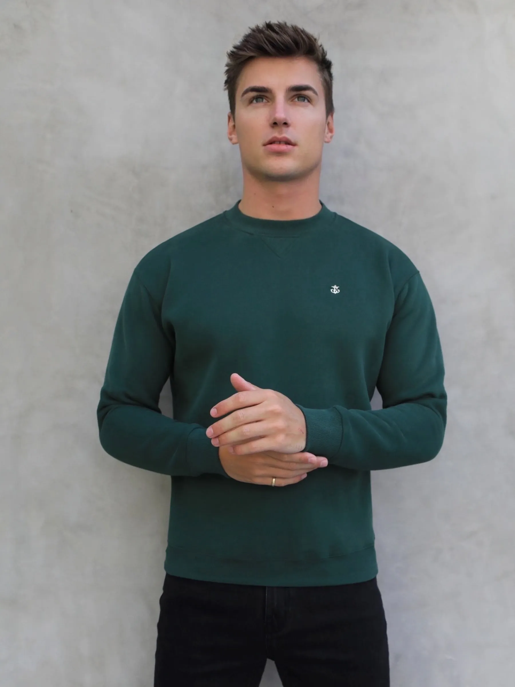 Preston Relaxed Jumper - Green