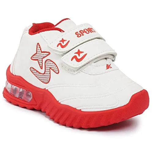 Redburg Red Kids LED Light Up Shoes, LED Sneakers, Outdoor, Sports, Running Shoes