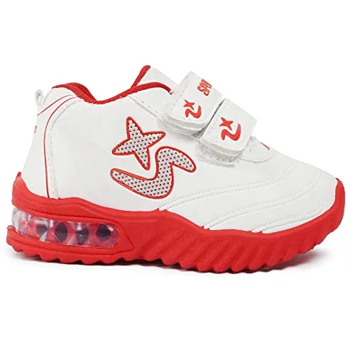 Redburg Red Kids LED Light Up Shoes, LED Sneakers, Outdoor, Sports, Running Shoes