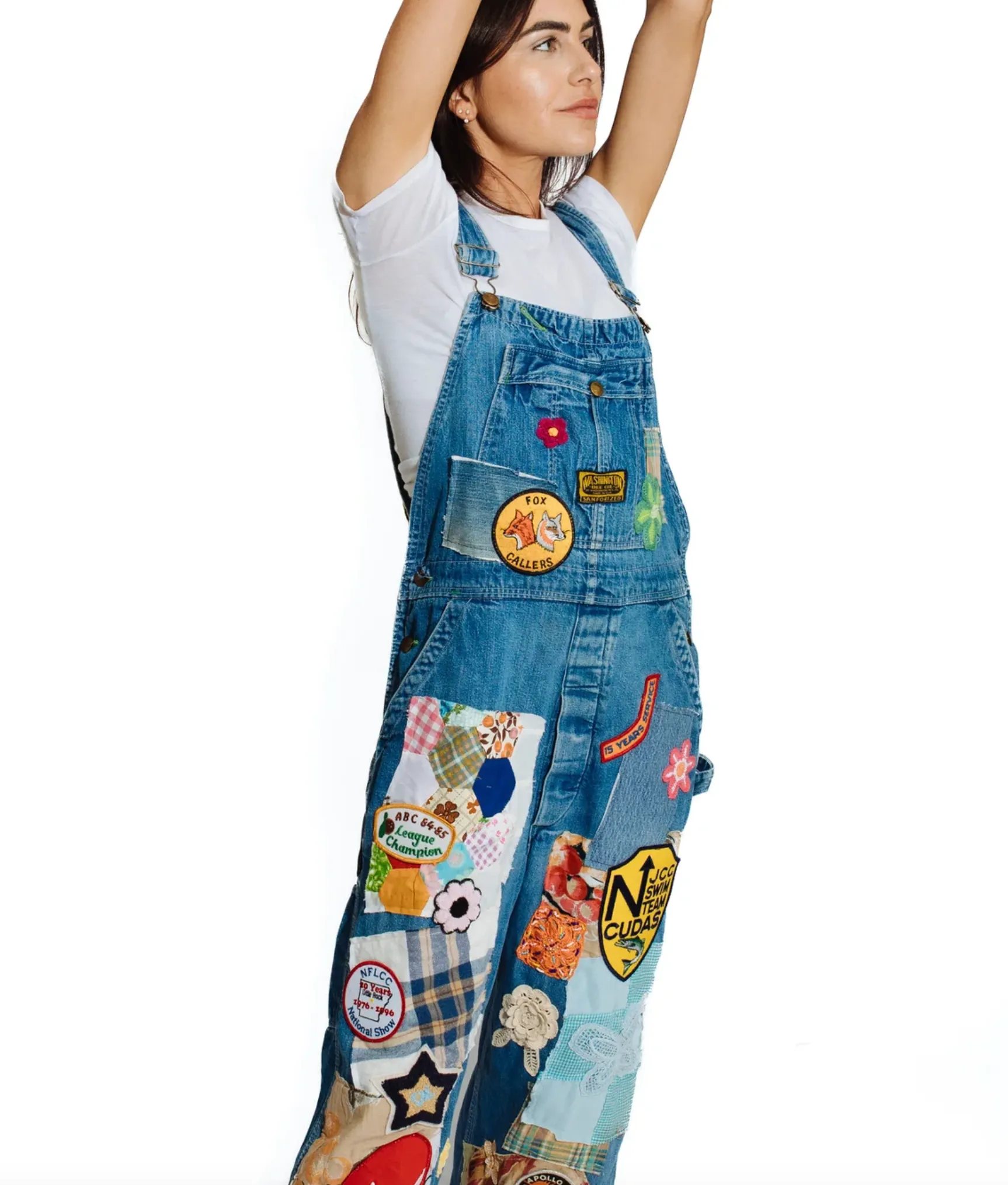 RILEY VINTAGE ECLECTIC OVERALLS custom ships in 2 weeks