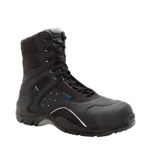 Rocky 1st Med Mens Black Leather Carbon Fiber Toe Zip WP EMT Boots