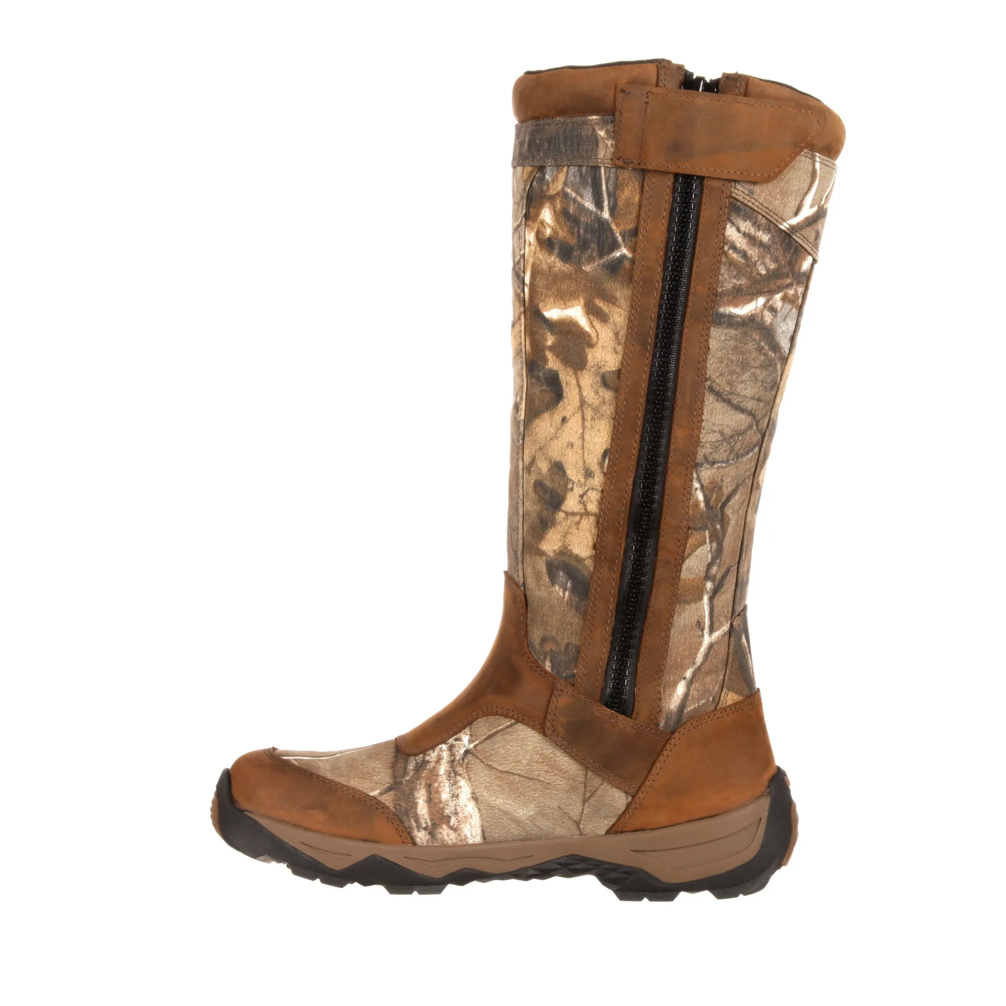 Rocky Mens Realtree Xtra Leather Retraction WP Snake Hunting Boots