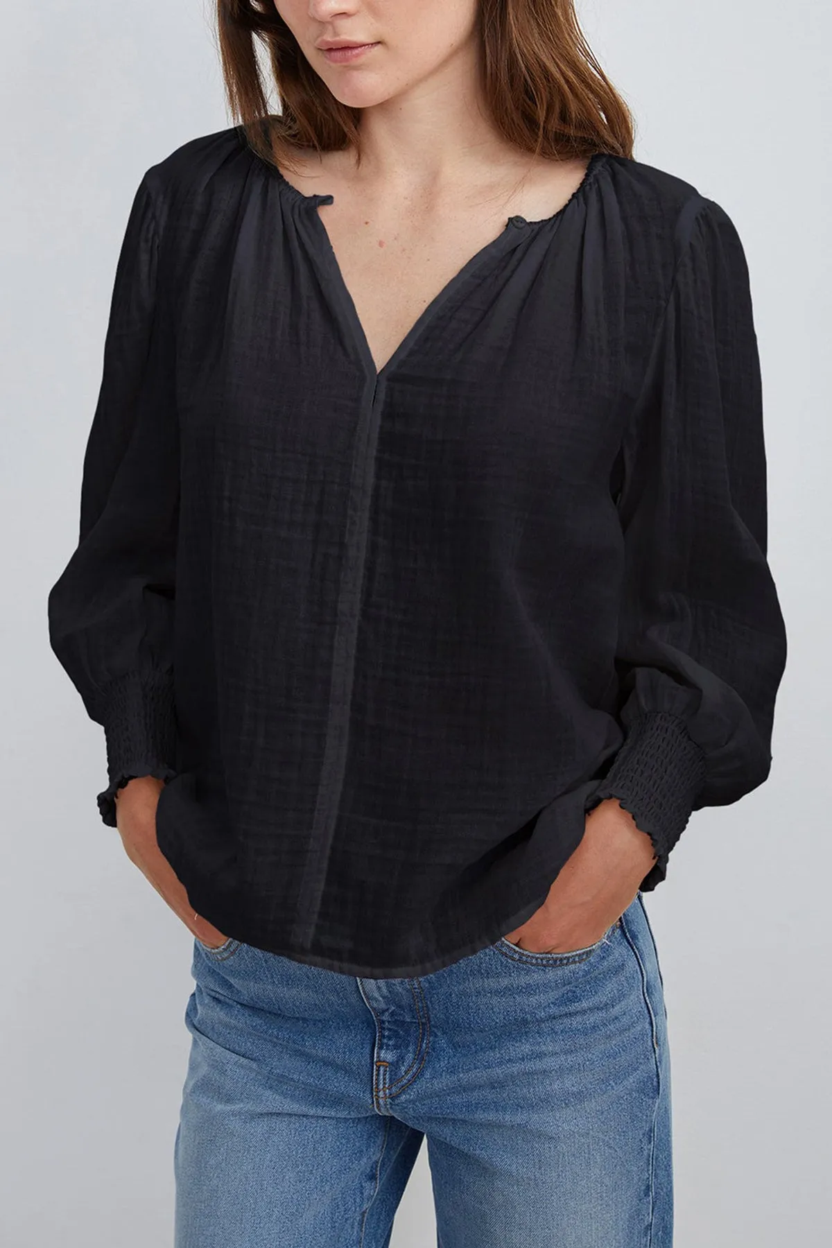 RYLEE COTTON GAUZE BLOUSE