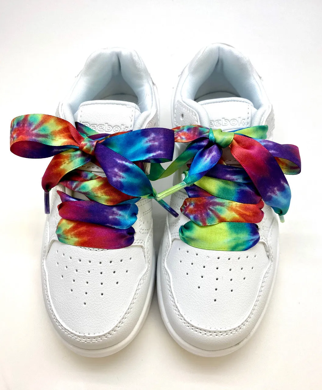 Satin Shoelaces tie dye print ideal for hip hop dance, dance team, sneaker junkie, cheerleading, wedding, prom in 36" and 44" lengths