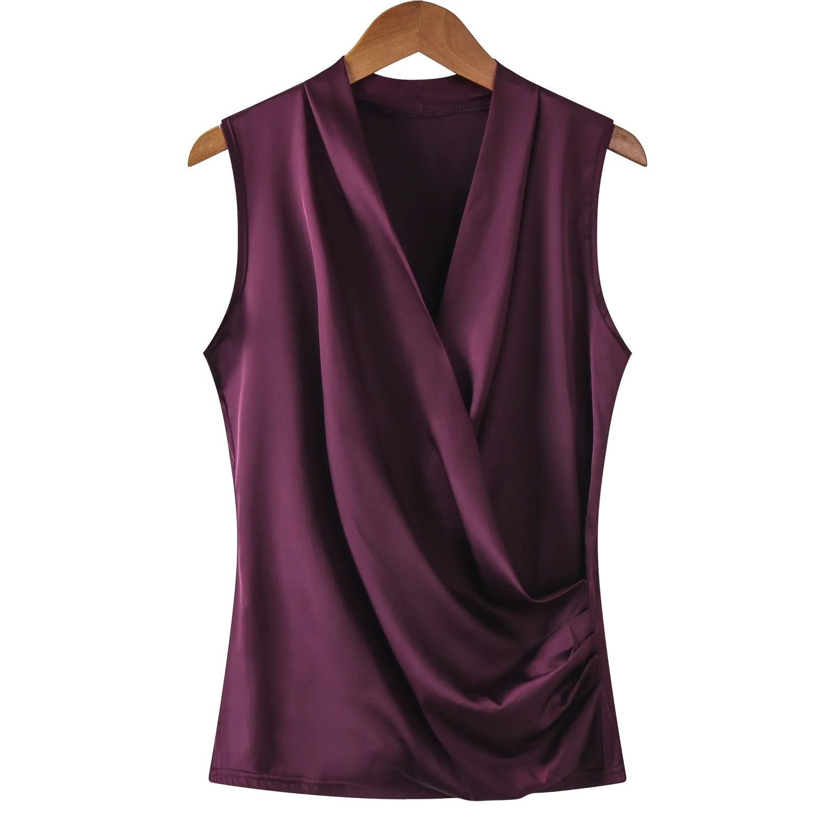 Sleeveless V-neck Top women