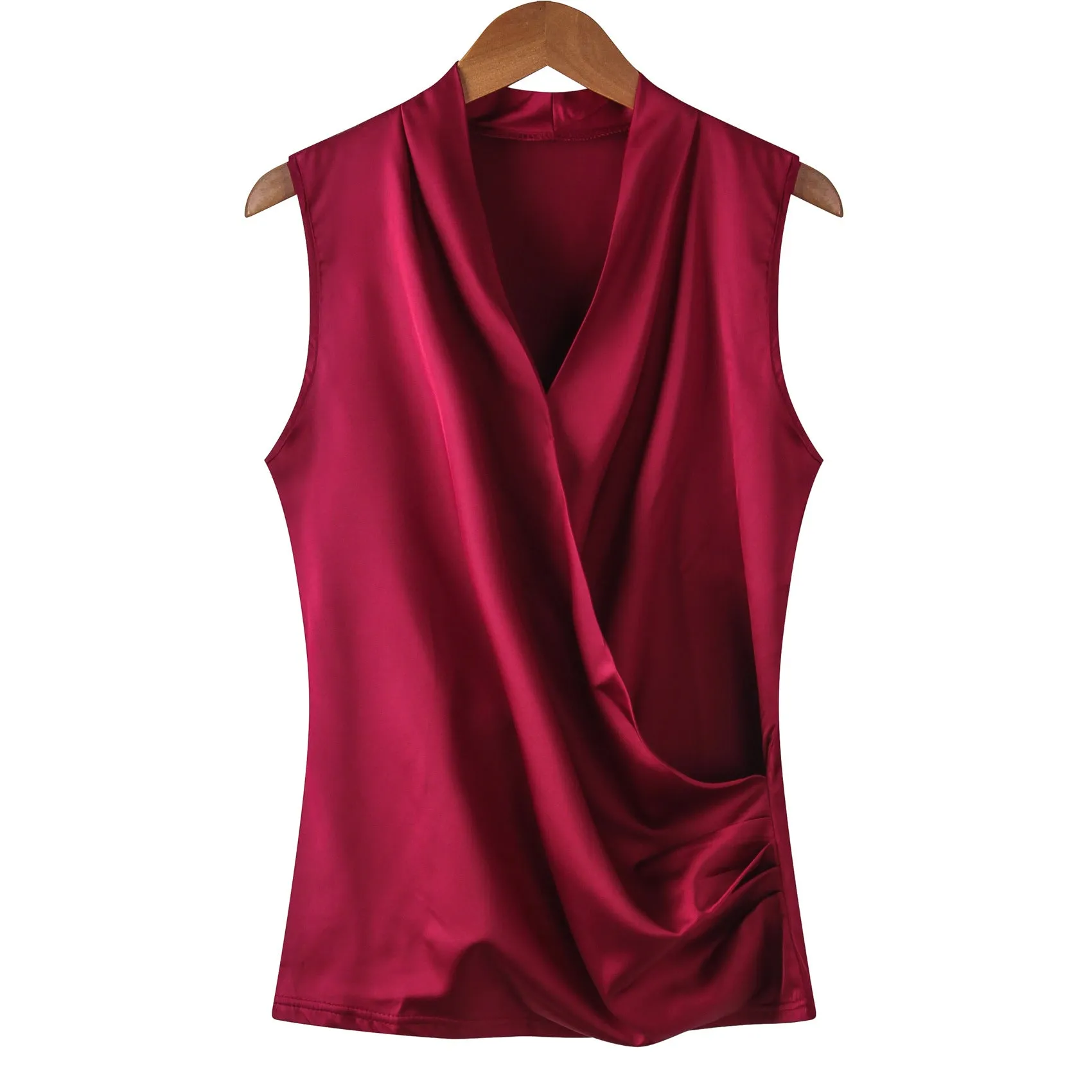 Sleeveless V-neck Top women