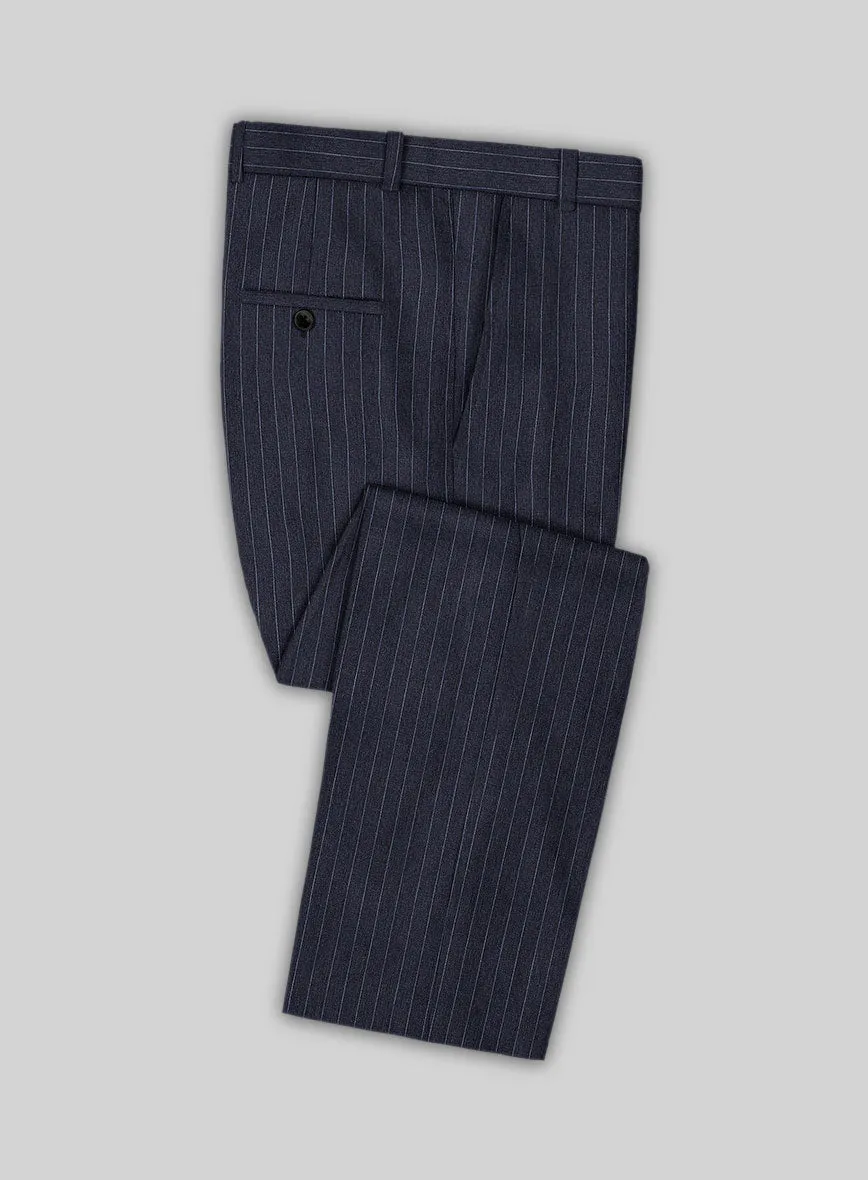 Solbiati Regal Blue Stripe Linen Pants