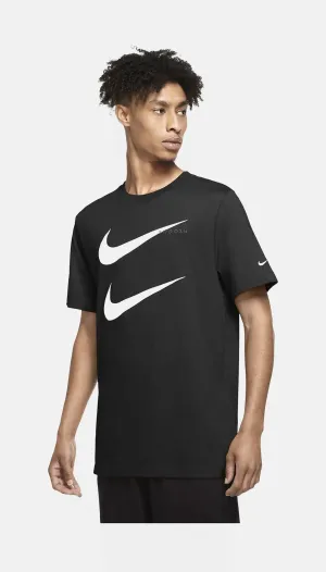 Swoosh Mens Short Sleeve T-Shirt (Black)