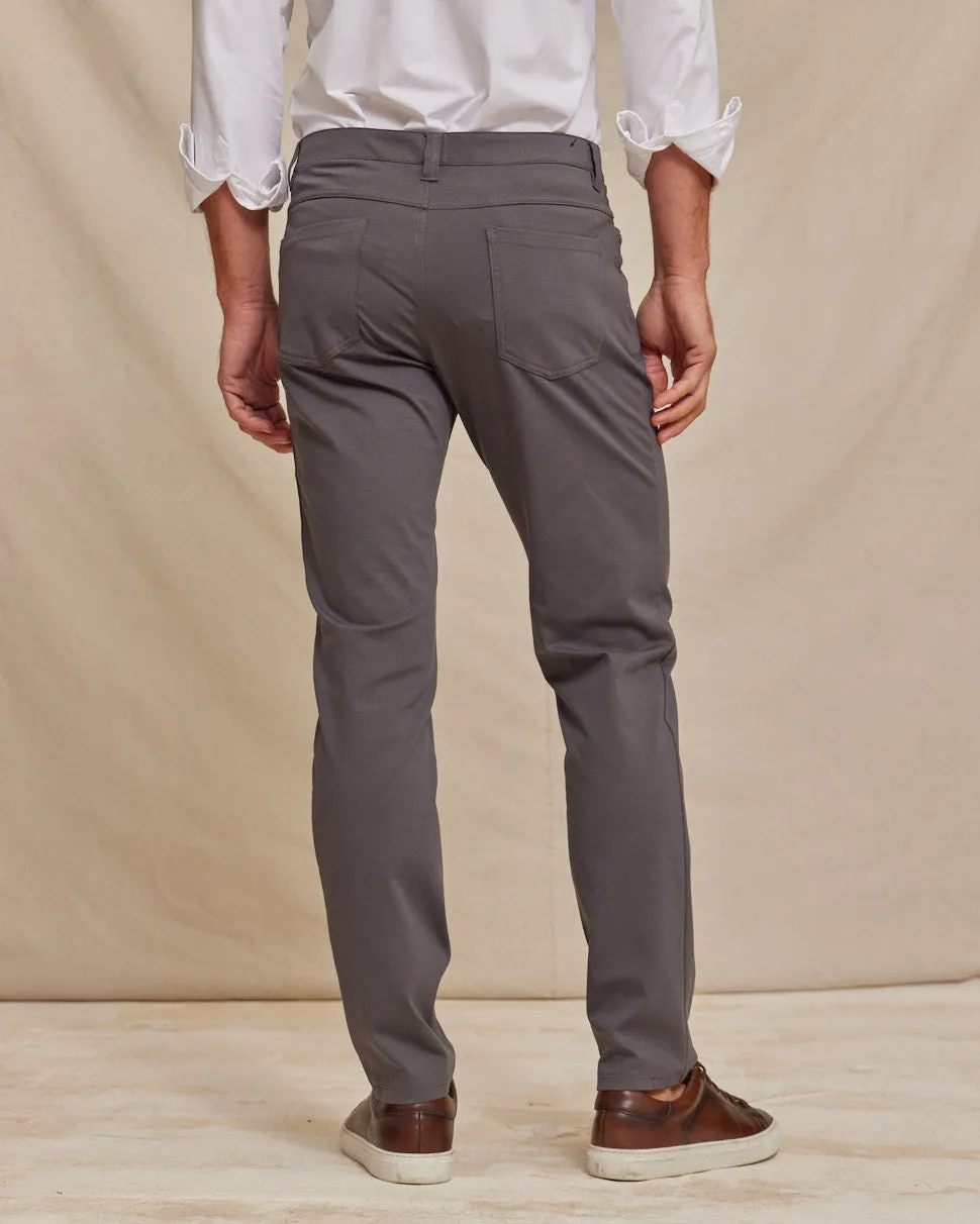 The Voyager - Performance 5-Pocket Pant (New) - Charcoal