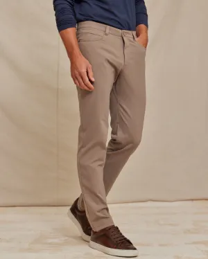 The Voyager - Performance 5-Pocket Pant (New) - Taupe