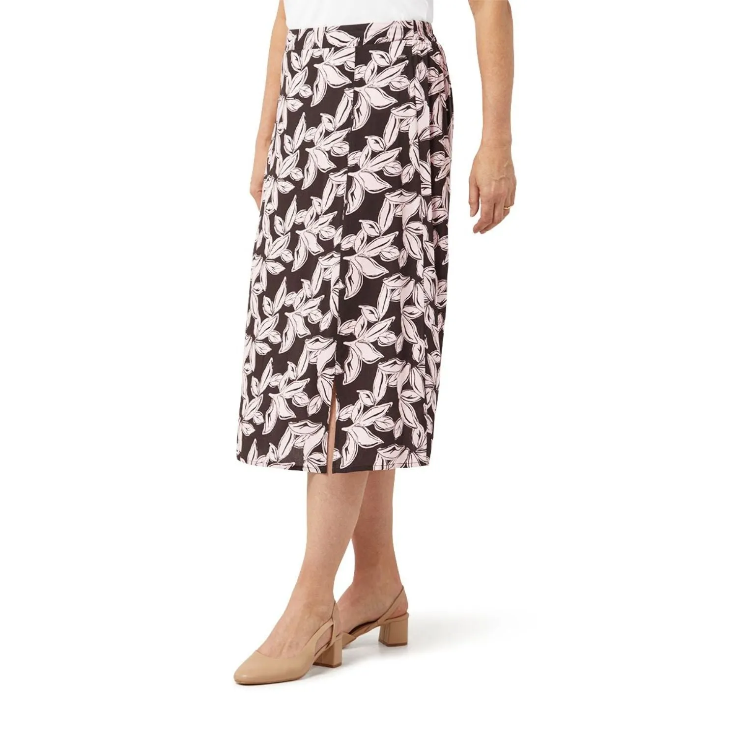 TIGI 22/24 Graphic Leaf Print Skirt