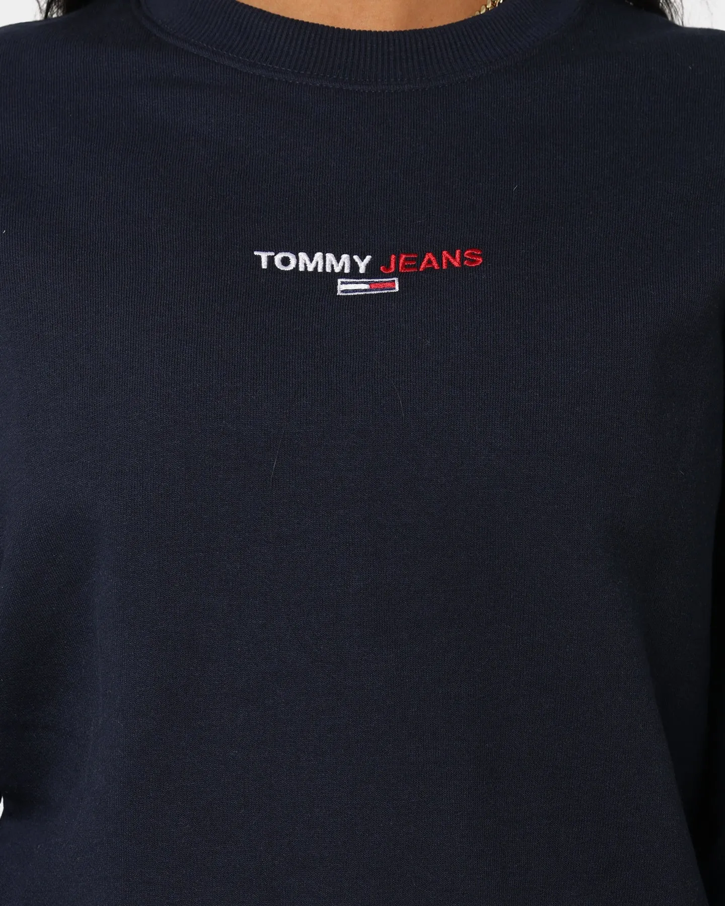 Tommy Jeans Logo Crewneck Twilight Navy