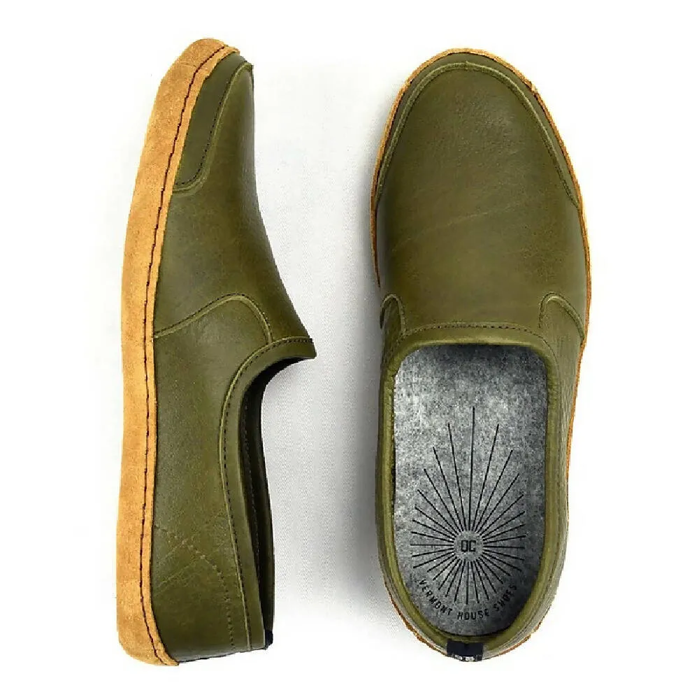 Vermont House Shoes: Loafer - Olive