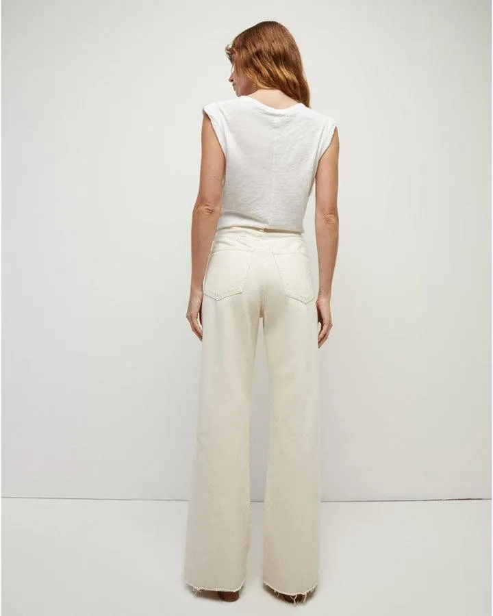 Veronica Beard Taylor High Rise Wide Leg Jeans