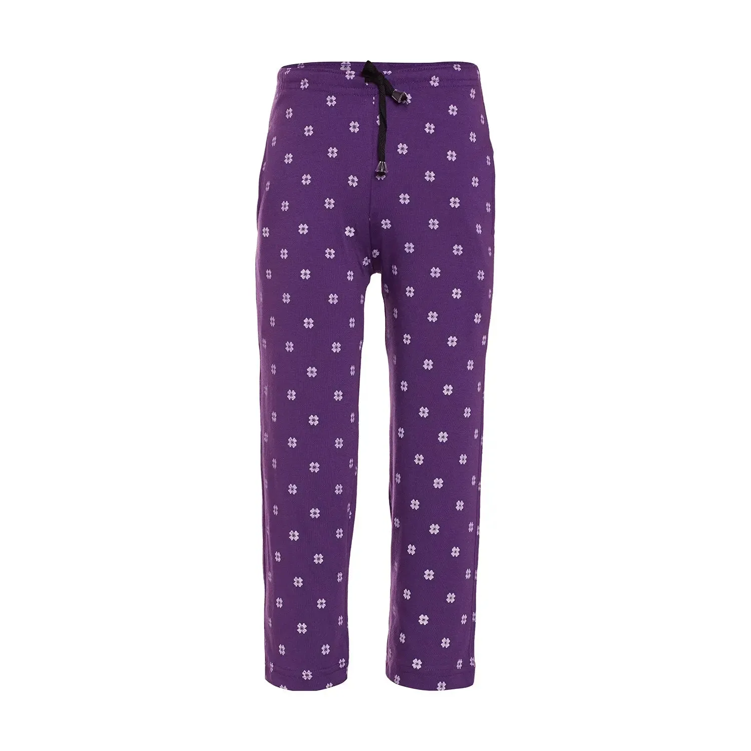 Vimal Jonney Regular Fit Cotton Blended Purple Track Pant For Kids