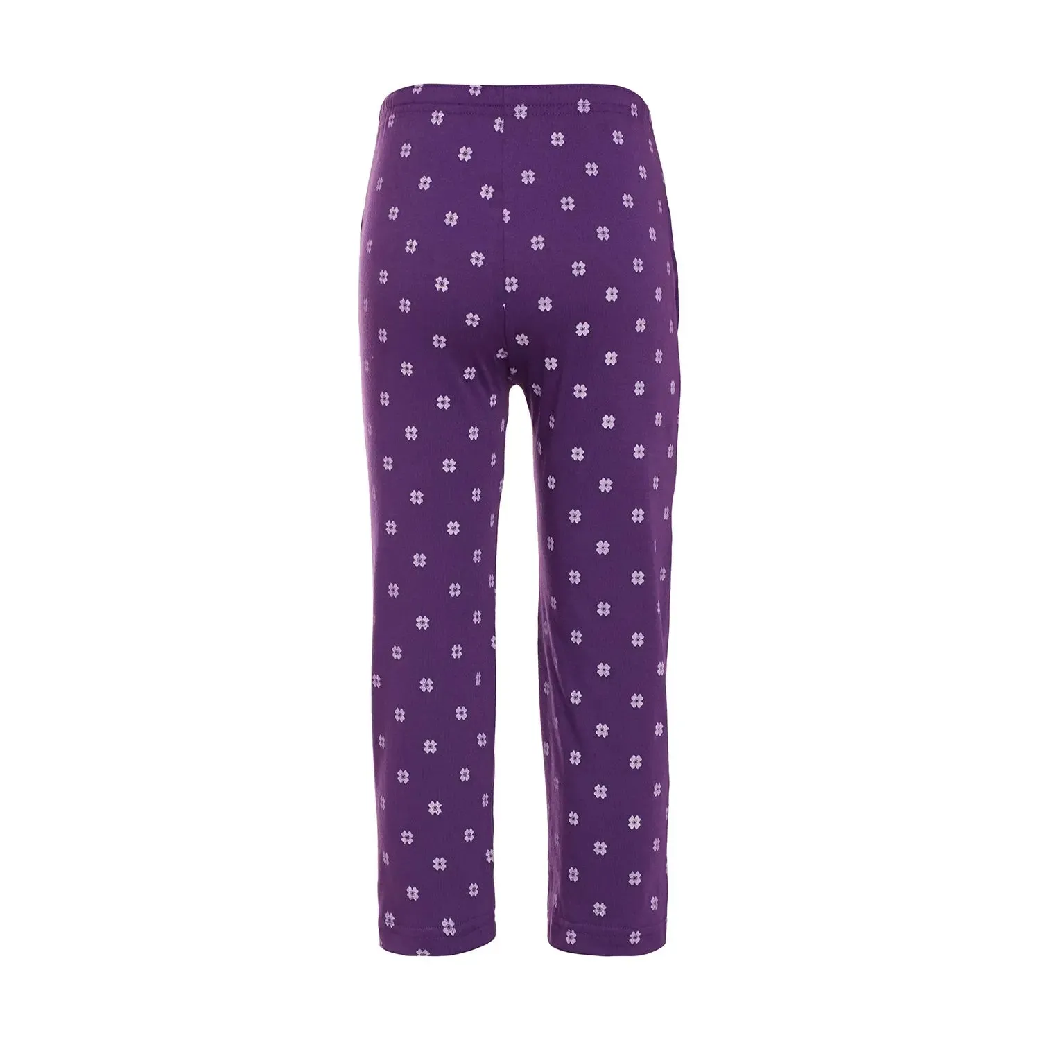 Vimal Jonney Regular Fit Cotton Blended Purple Track Pant For Kids