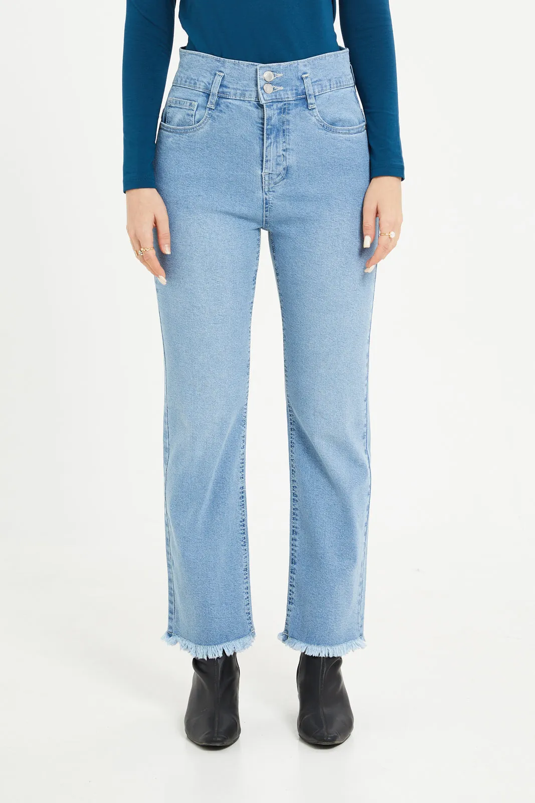 Women Blue High Rise Jeans