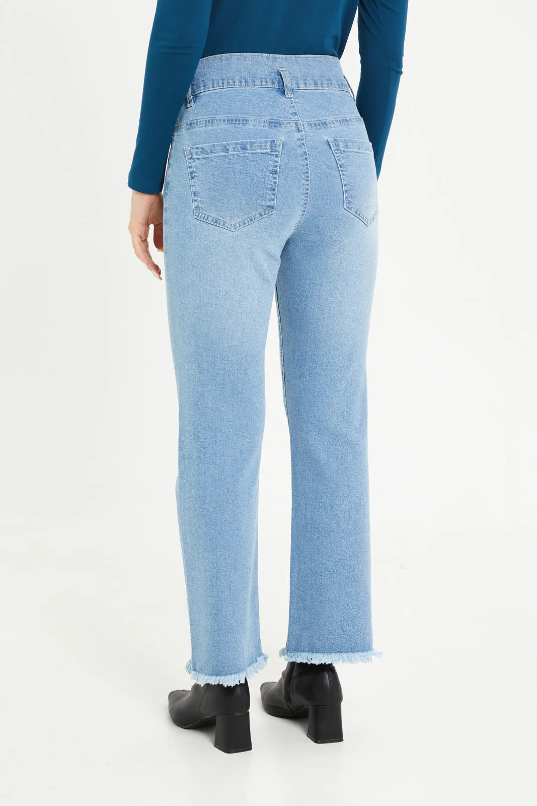 Women Blue High Rise Jeans