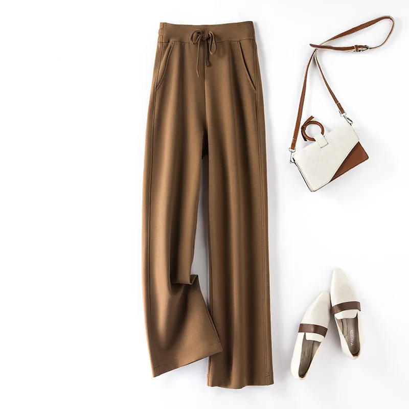 Women's Casual Loose Straight Wide Leg Pants