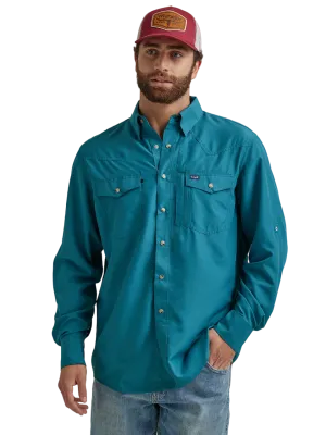 Wrangler Men's Performance Deep Teal Shirt