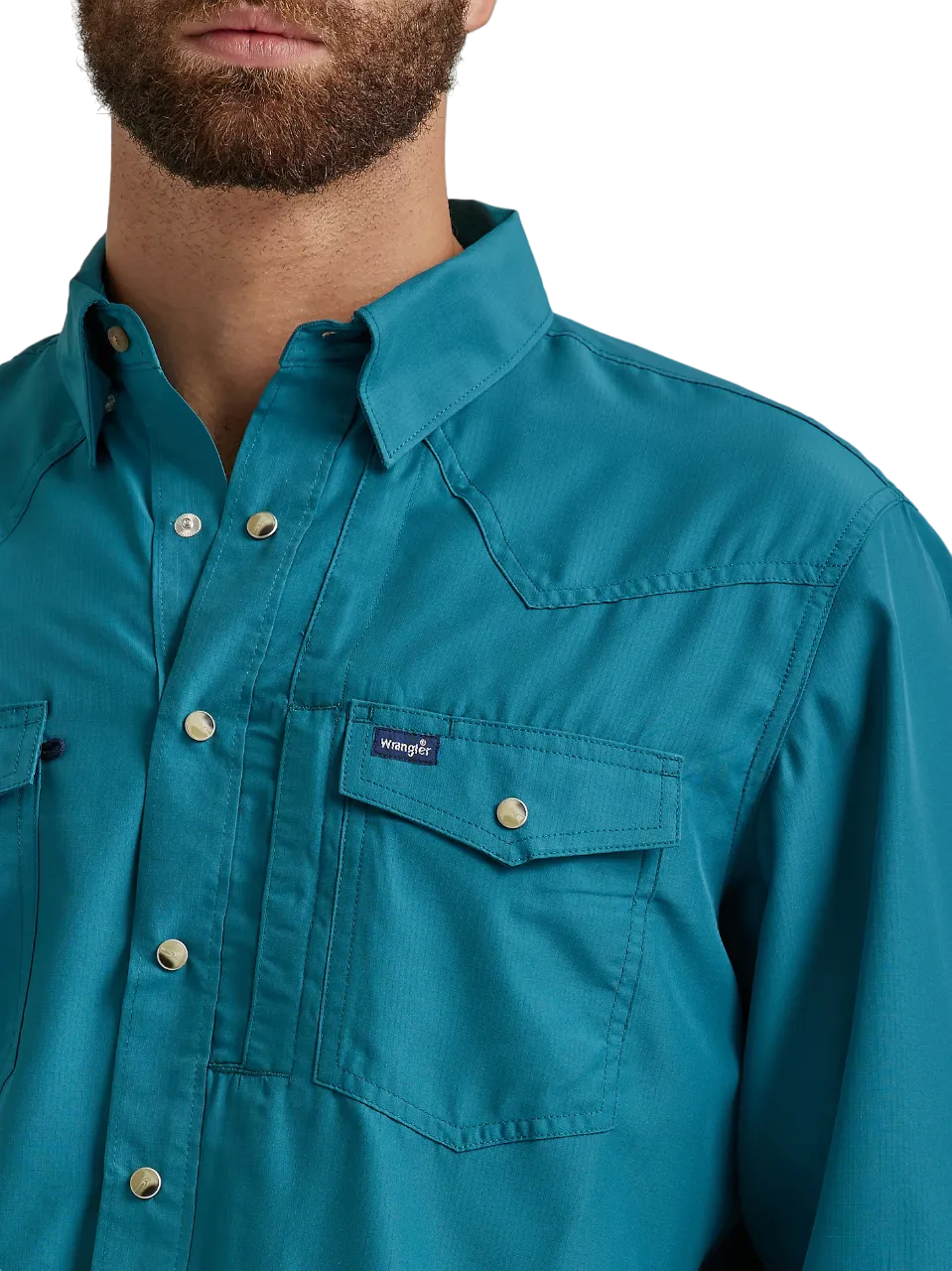 Wrangler Men's Performance Deep Teal Shirt